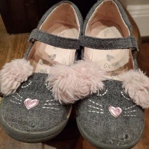 Kids Mouse fuzzy ear flats size 11 Toddler